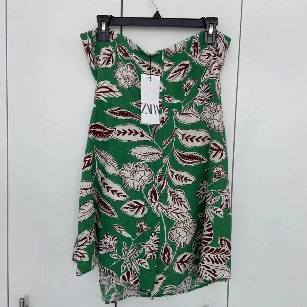 Zara Cut Out Printed Jumpsuit Size Large
